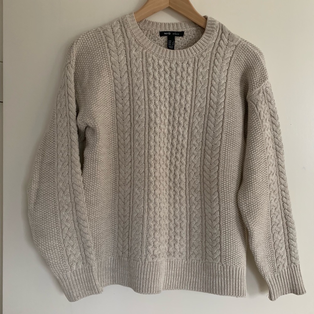 Mango cable sweater